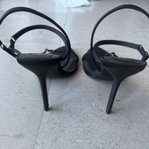 Zara high heeled sandals black size 39 - Picture 3 of 5